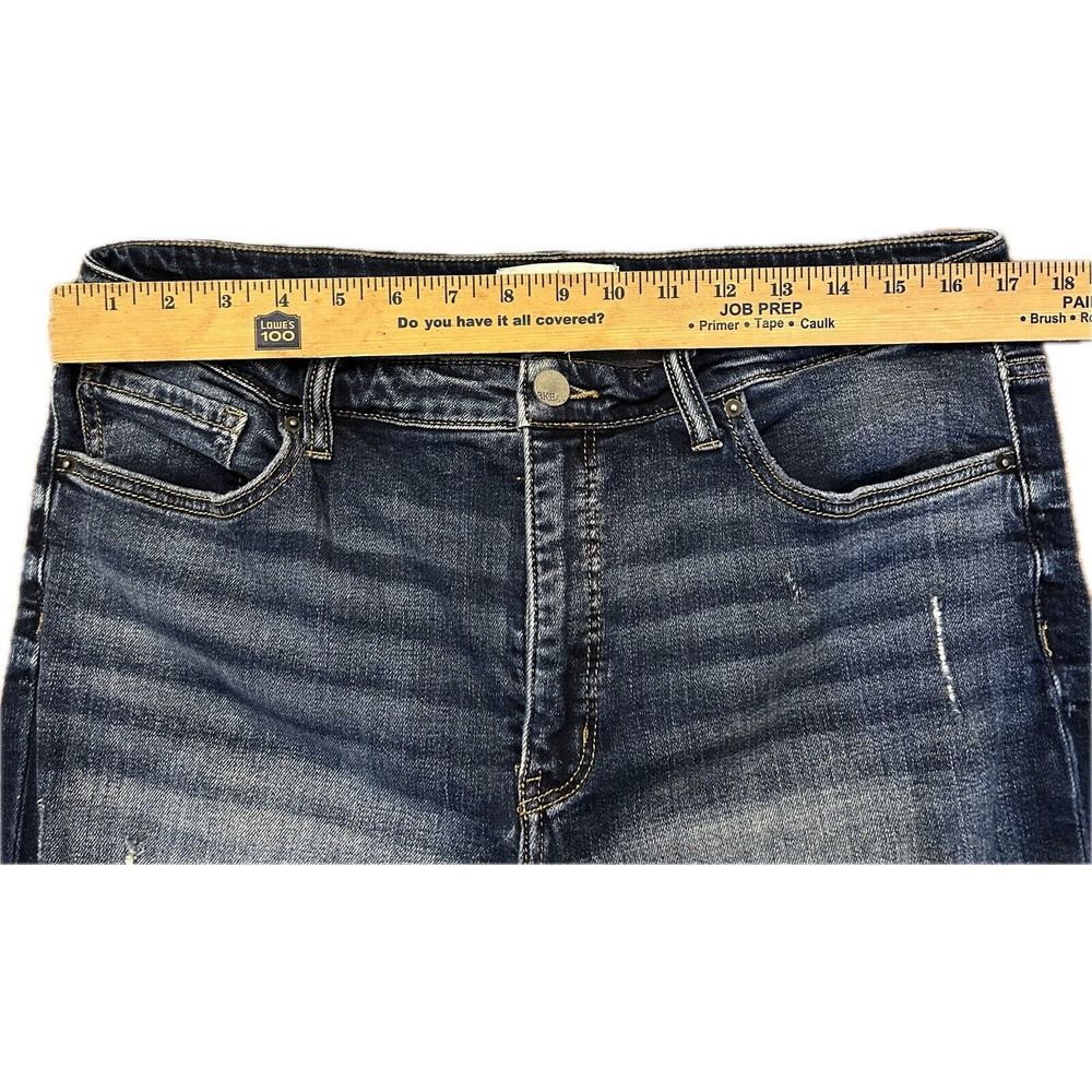BKE‎ Women Size 34 Parker Universal Fit High Rise Raw Hem Frayed Distressed Rips - Picture 3 of 8